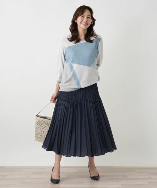 Leilian PLUS HOUSE / レリアンプラスハウス ロング・マキシ丈スカート | プリーツスカート【セレモニー】 | 詳細4