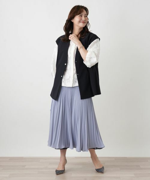 Leilian PLUS HOUSE / レリアンプラスハウス ロング・マキシ丈スカート | プリーツスカート【セレモニー】 | 詳細9