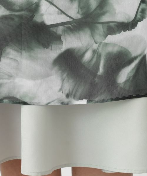 Leilian PLUS HOUSE / レリアンプラスハウス ドレス | アーティスティックプリントプリーツワンピース【BOURGE】 | 詳細13