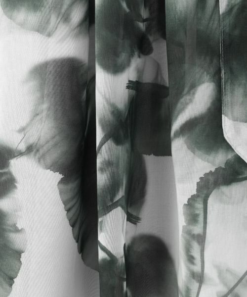 Leilian PLUS HOUSE / レリアンプラスハウス ドレス | アーティスティックプリントプリーツワンピース【BOURGE】 | 詳細14