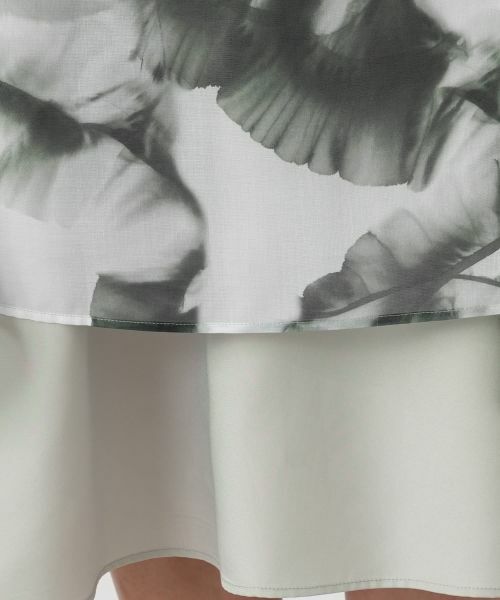 Leilian PLUS HOUSE / レリアンプラスハウス ミニ・ひざ丈スカート | ボタニカルプリントプリーツスカート【BOURGE】 | 詳細10