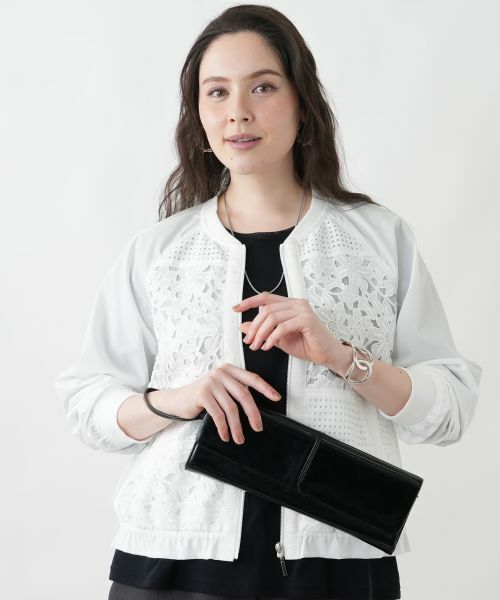 Leilian PLUS HOUSE / レリアンプラスハウス テーラードジャケット | デザインレースジャケット【MUSE BY ROCHAS Premiere】 | 詳細1
