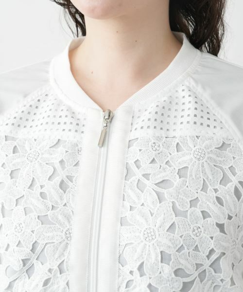 Leilian PLUS HOUSE / レリアンプラスハウス テーラードジャケット | デザインレースジャケット【MUSE BY ROCHAS Premiere】 | 詳細12