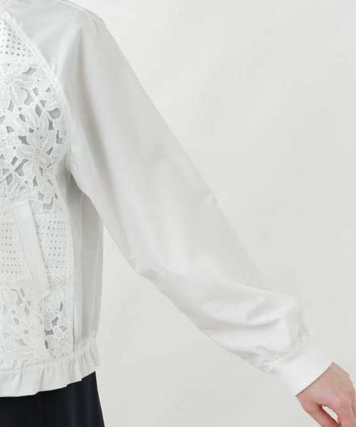 Leilian PLUS HOUSE / レリアンプラスハウス テーラードジャケット | デザインレースジャケット【MUSE BY ROCHAS Premiere】 | 詳細14