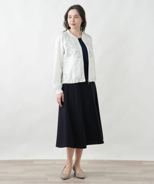 Leilian PLUS HOUSE / レリアンプラスハウス テーラードジャケット | デザインレースジャケット【MUSE BY ROCHAS Premiere】 | 詳細6