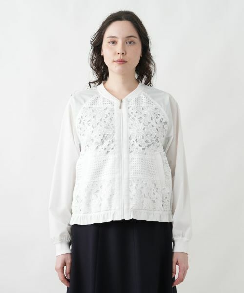 Leilian PLUS HOUSE / レリアンプラスハウス テーラードジャケット | デザインレースジャケット【MUSE BY ROCHAS Premiere】 | 詳細9