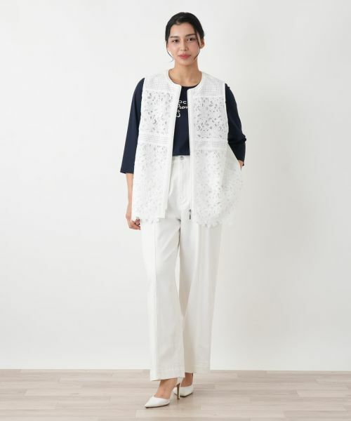 Leilian PLUS HOUSE / レリアンプラスハウス テーラードジャケット | ベスト【MUSE BY ROCHAS Premiere】 | 詳細1