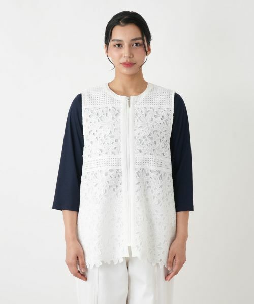 Leilian PLUS HOUSE / レリアンプラスハウス テーラードジャケット | ベスト【MUSE BY ROCHAS Premiere】 | 詳細4