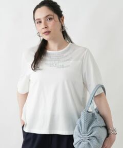 Leilian PLUS HOUSE / レリアンプラスハウス カットソー | ロゴTシャツ【MUSE BY ROCHAS Premiere】