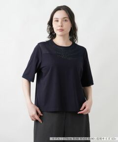 Leilian PLUS HOUSE / レリアンプラスハウス カットソー | ロゴTシャツ【MUSE BY ROCHAS Premiere】
