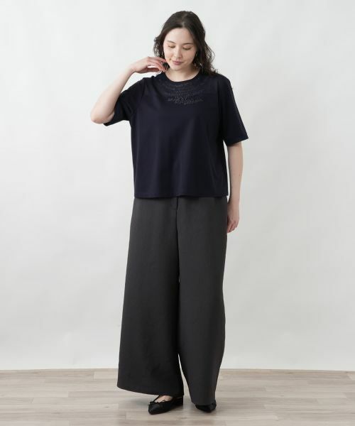 Leilian PLUS HOUSE / レリアンプラスハウス カットソー | ロゴTシャツ【MUSE BY ROCHAS Premiere】 | 詳細1