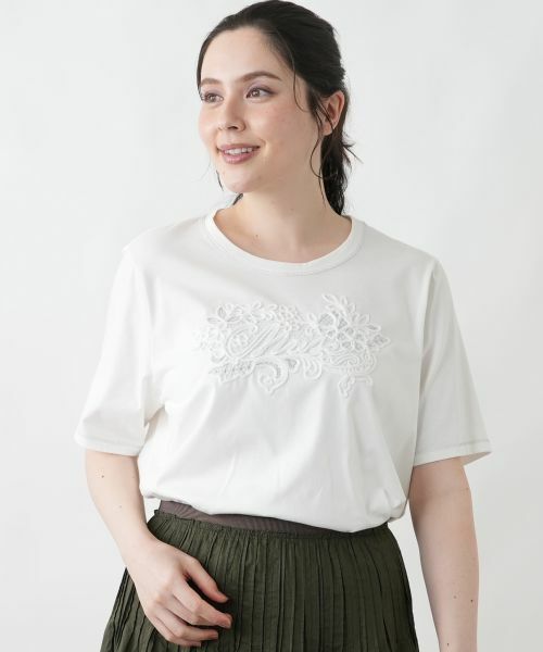 Leilian PLUS HOUSE / レリアンプラスハウス カットソー | オリジナルロゴTシャツ【MUSE BY ROCHAS Premiere】 | 詳細1