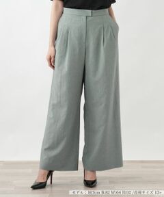 Leilian PLUS HOUSE / レリアンプラスハウス その他パンツ | タックワイドパンツ【BOURGE】