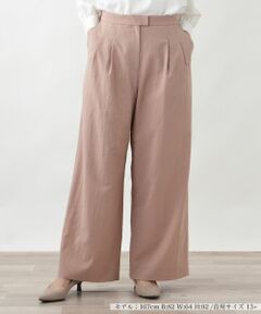 Leilian PLUS HOUSE / レリアンプラスハウス その他パンツ | タックワイドパンツ【BOURGE】