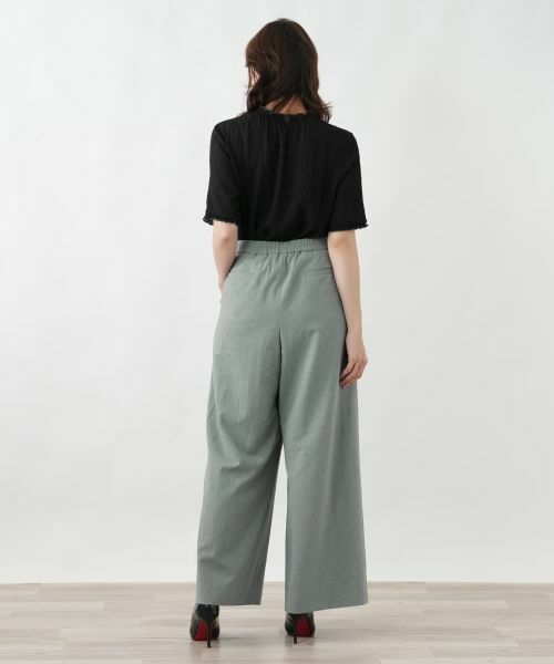 Leilian PLUS HOUSE / レリアンプラスハウス その他パンツ | タックワイドパンツ【BOURGE】 | 詳細3