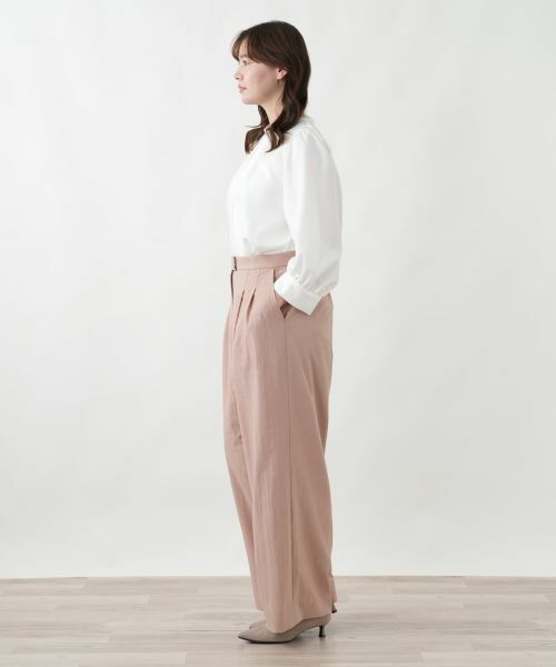 Leilian PLUS HOUSE / レリアンプラスハウス その他パンツ | タックワイドパンツ【BOURGE】 | 詳細5