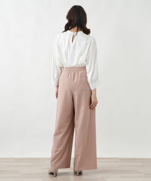 Leilian PLUS HOUSE / レリアンプラスハウス その他パンツ | タックワイドパンツ【BOURGE】 | 詳細6