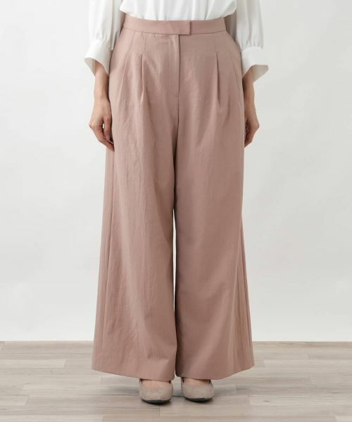Leilian PLUS HOUSE / レリアンプラスハウス その他パンツ | タックワイドパンツ【BOURGE】 | 詳細7