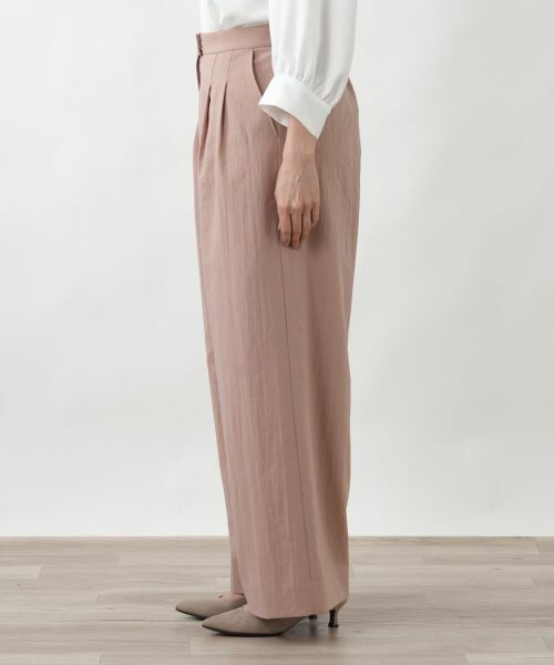 Leilian PLUS HOUSE / レリアンプラスハウス その他パンツ | タックワイドパンツ【BOURGE】 | 詳細8