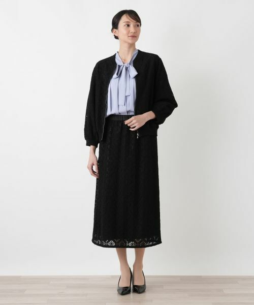 Leilian PLUS HOUSE / レリアンプラスハウス テーラードジャケット | レースブルゾン【BOURGE】 | 詳細1