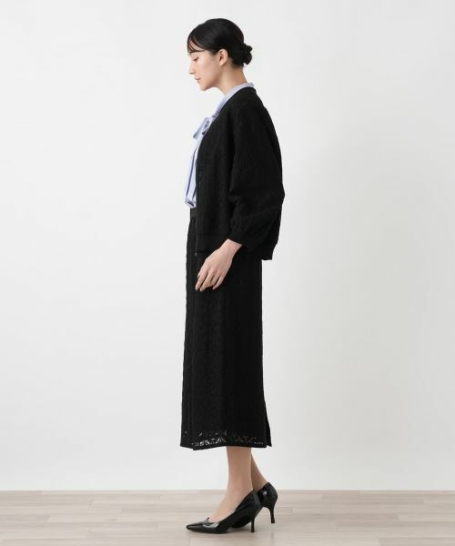 Leilian PLUS HOUSE / レリアンプラスハウス テーラードジャケット | レースブルゾン【BOURGE】 | 詳細2