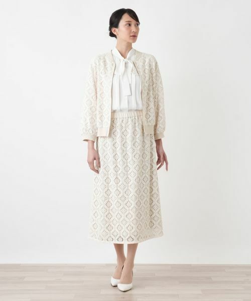 Leilian PLUS HOUSE / レリアンプラスハウス テーラードジャケット | レースブルゾン【BOURGE】 | 詳細4