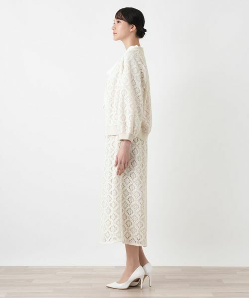 Leilian PLUS HOUSE / レリアンプラスハウス テーラードジャケット | レースブルゾン【BOURGE】 | 詳細5