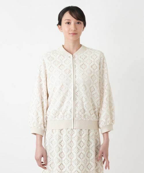 Leilian PLUS HOUSE / レリアンプラスハウス テーラードジャケット | レースブルゾン【BOURGE】 | 詳細7