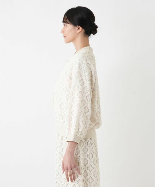 Leilian PLUS HOUSE / レリアンプラスハウス テーラードジャケット | レースブルゾン【BOURGE】 | 詳細8