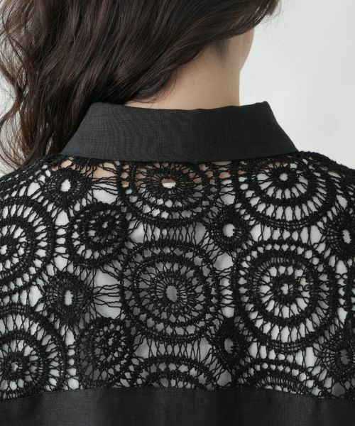 Leilian PLUS HOUSE / レリアンプラスハウス シャツ・ブラウス | レースドッキングブラウス | 詳細13