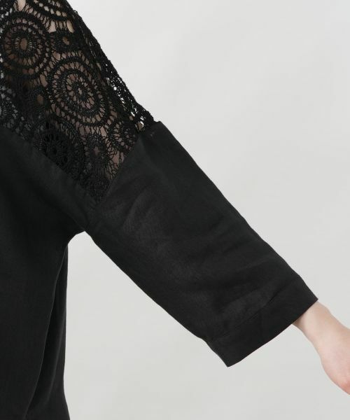 Leilian PLUS HOUSE / レリアンプラスハウス シャツ・ブラウス | レースドッキングブラウス | 詳細14