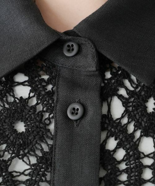 Leilian PLUS HOUSE / レリアンプラスハウス シャツ・ブラウス | レースドッキングブラウス | 詳細16