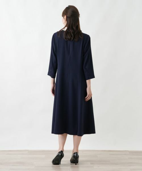 Leilian PLUS HOUSE / レリアンプラスハウス ドレス | レースコンビ付け襟【Leilian WHITE LABEL】 | 詳細6