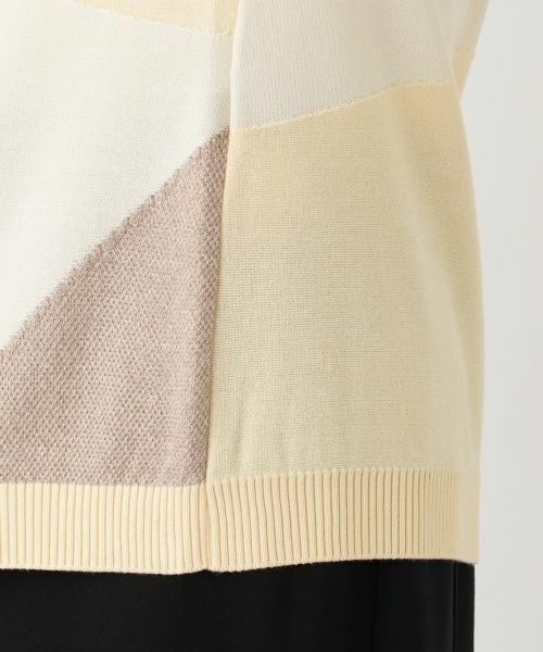 Leilian PLUS HOUSE / レリアンプラスハウス ニット・セーター | グラフィカルパターン プルオーバー | 詳細24