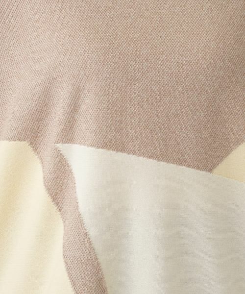 Leilian PLUS HOUSE / レリアンプラスハウス ニット・セーター | グラフィカルパターン プルオーバー | 詳細25