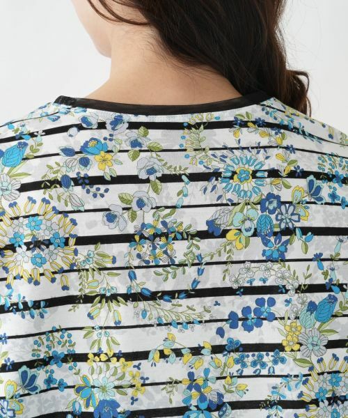 Leilian PLUS HOUSE / レリアンプラスハウス カットソー | フラワーボーダープルオーバー【Leilian WHITE LABEL】 | 詳細11