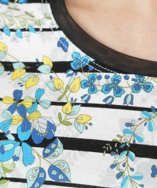Leilian PLUS HOUSE / レリアンプラスハウス カットソー | フラワーボーダープルオーバー【Leilian WHITE LABEL】 | 詳細14
