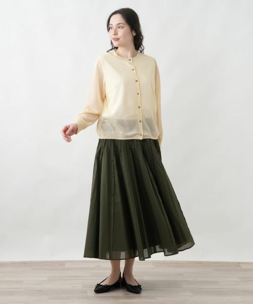 Leilian PLUS HOUSE / レリアンプラスハウス カーディガン・ボレロ | クロップドカーディガン【Leilian WHITE LABEL】 | 詳細17