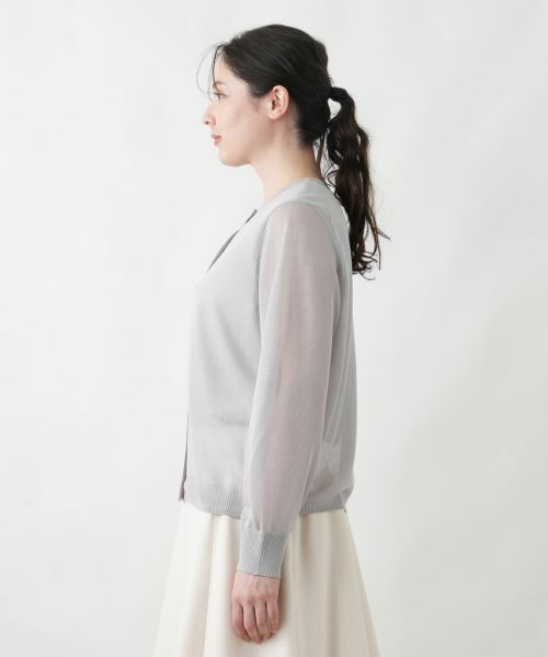 Leilian PLUS HOUSE / レリアンプラスハウス カーディガン・ボレロ | クロップドカーディガン【Leilian WHITE LABEL】 | 詳細28