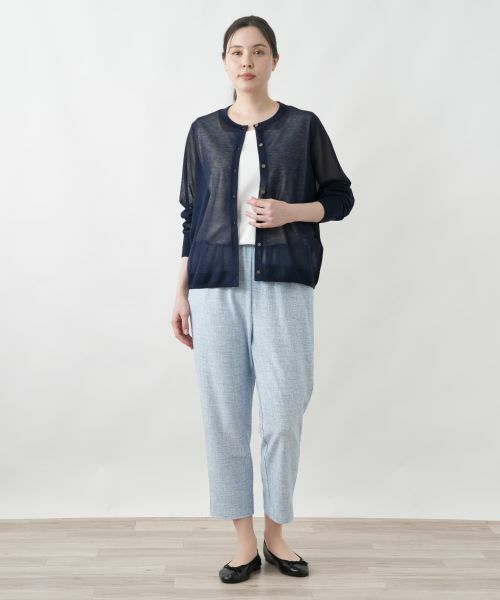 Leilian PLUS HOUSE / レリアンプラスハウス カーディガン・ボレロ | クロップドカーディガン【Leilian WHITE LABEL】 | 詳細3