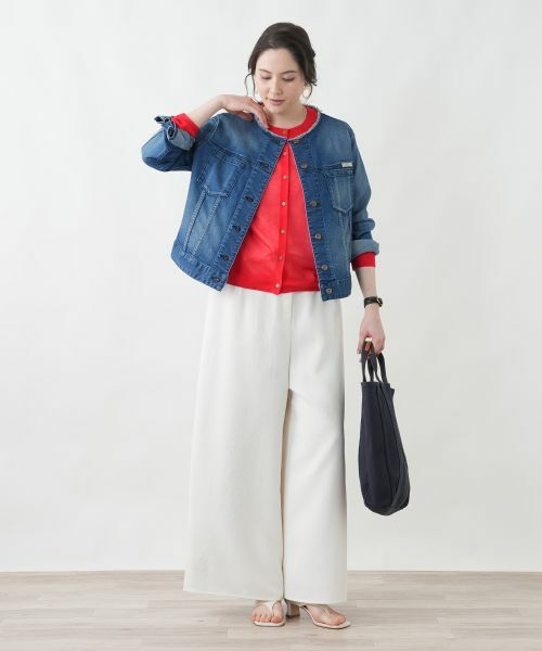 Leilian PLUS HOUSE / レリアンプラスハウス カーディガン・ボレロ | クロップドカーディガン【Leilian WHITE LABEL】 | 詳細8