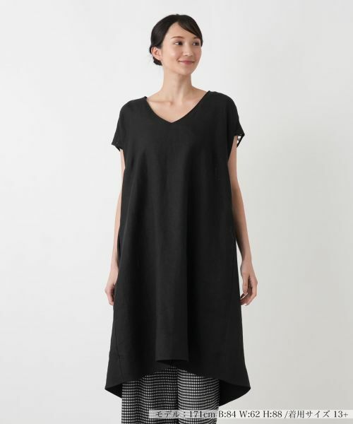 Leilian PLUS HOUSE / レリアンプラスハウス ドレス | ワンピース【TRICOT PERUGIA】（ブラック）