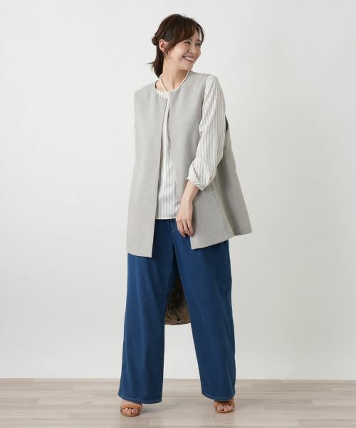 Leilian PLUS HOUSE / レリアンプラスハウス テーラードジャケット | ベスト【Leilian WHITE LABEL】 | 詳細2