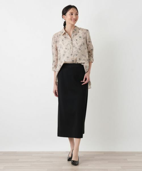 Leilian PLUS HOUSE / レリアンプラスハウス シャツ・ブラウス | フラワーストライプシャツ | 詳細14