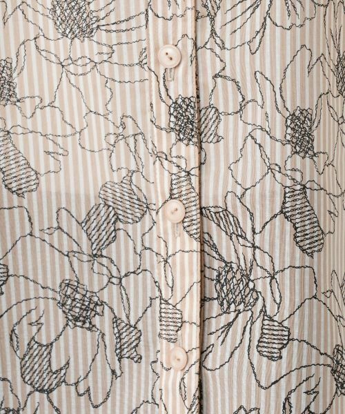 Leilian PLUS HOUSE / レリアンプラスハウス シャツ・ブラウス | フラワーストライプシャツ | 詳細25