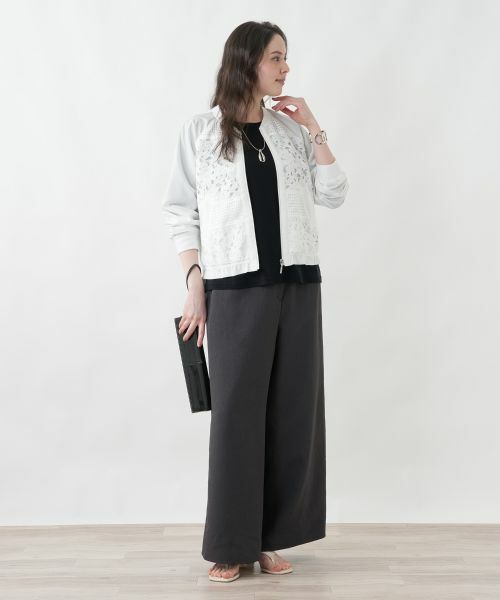 Leilian PLUS HOUSE / レリアンプラスハウス その他パンツ | 洗えるワイドパンツ | 詳細2