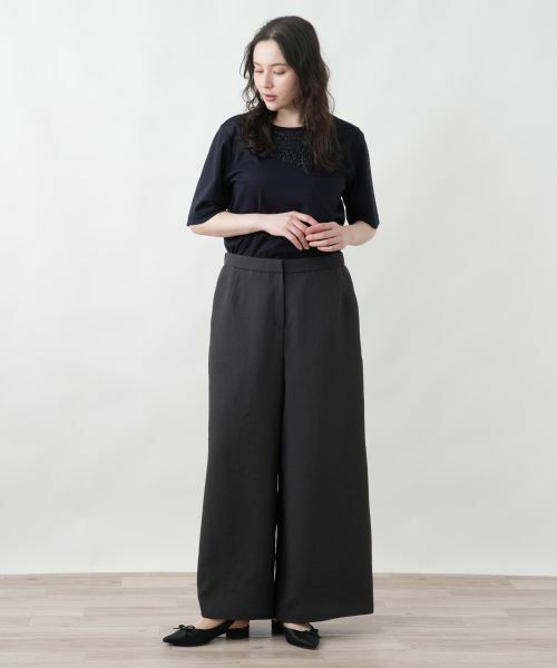 Leilian PLUS HOUSE / レリアンプラスハウス その他パンツ | 洗えるワイドパンツ | 詳細3