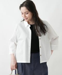 Leilian PLUS HOUSE / レリアンプラスハウス シャツ・ブラウス | 洗えるコットンブラウス