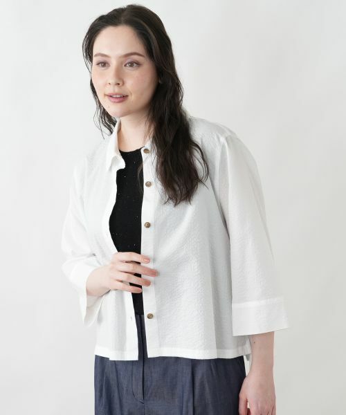 Leilian PLUS HOUSE / レリアンプラスハウス シャツ・ブラウス | 洗えるコットンブラウス | 詳細10