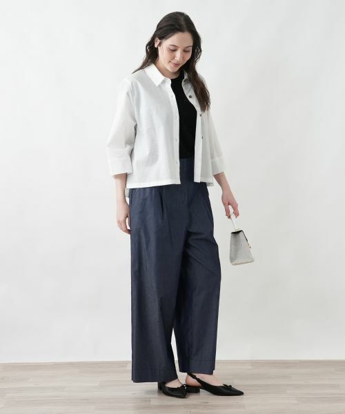 Leilian PLUS HOUSE / レリアンプラスハウス シャツ・ブラウス | 洗えるコットンブラウス | 詳細12